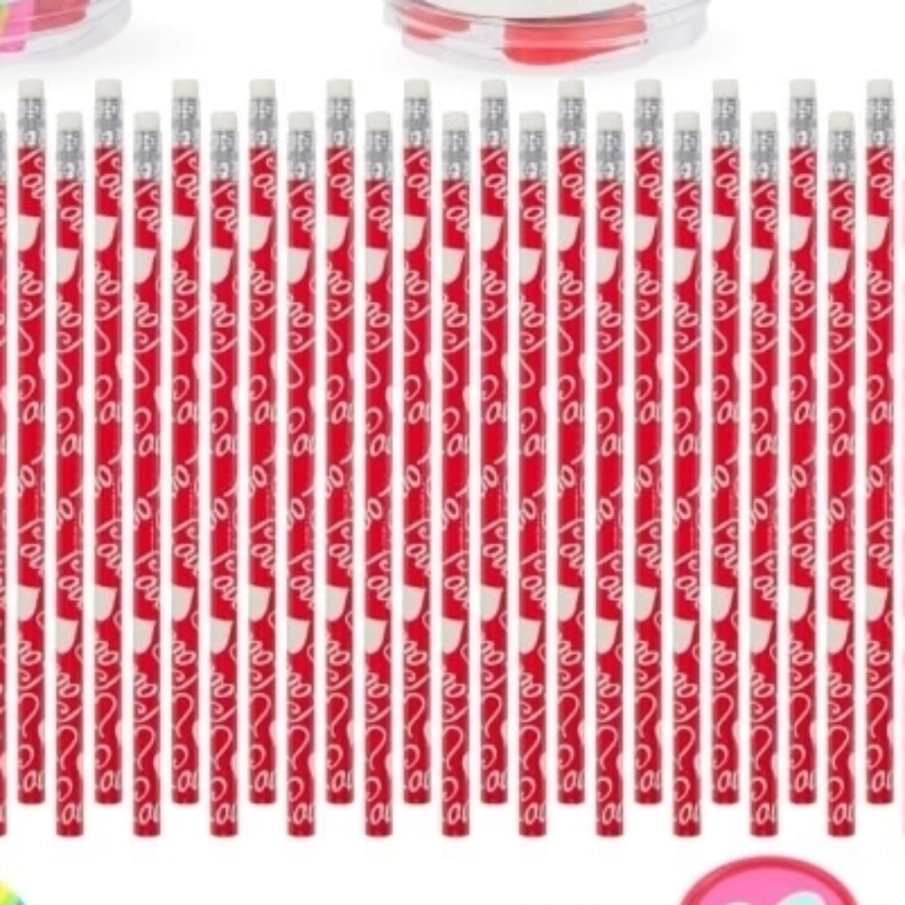Pencils Printed with Love 30 Pack